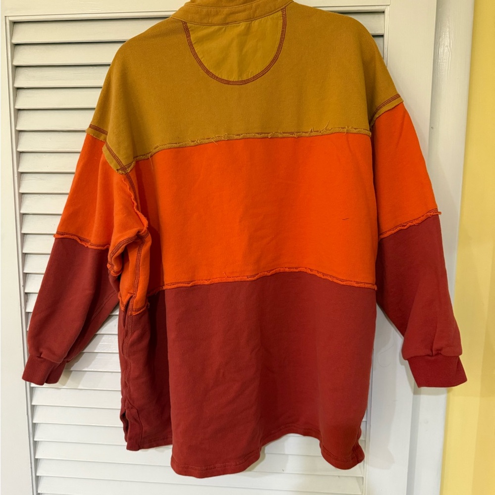 FP Movement by Free People Colorblock Pullover in Mustard, Orange, Rust - Picture 2 of 5